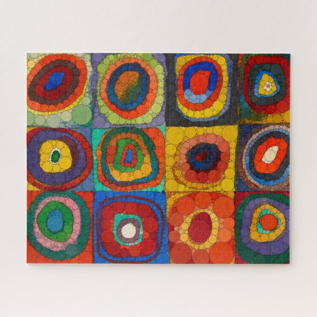 Farbstudie, Unendlichkeitspunkte von Wassily Kandi Puzzle (Horizontal)