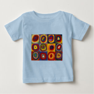 Farbstudie von Quadraten Kreisen Baby T-shirt