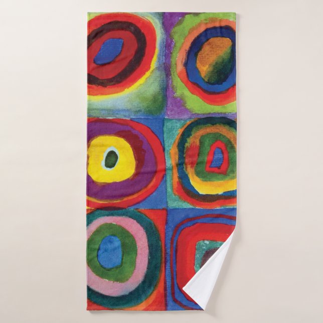 Farbstudie von Wassily Kandinsky Badehandtuch (Badehandtuch)