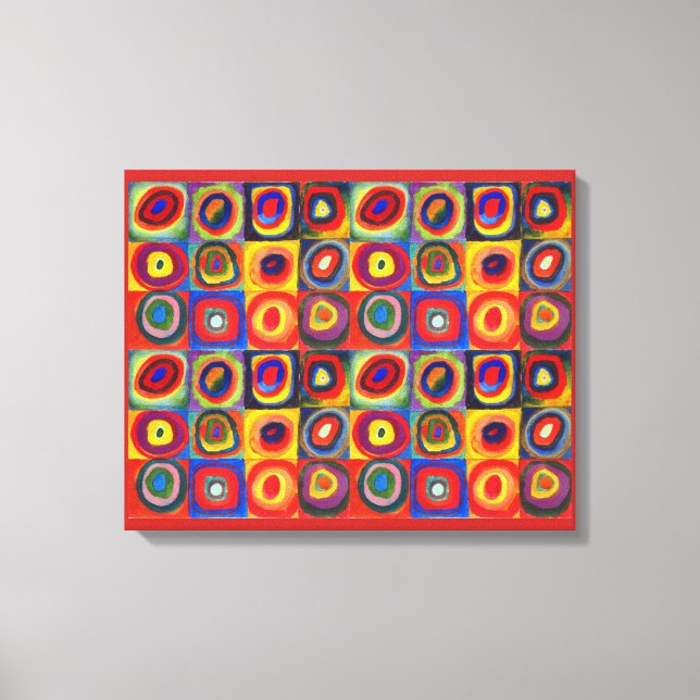 Farbstudie von Wassily Kandinsky Leinwanddruck (Vorderseite)