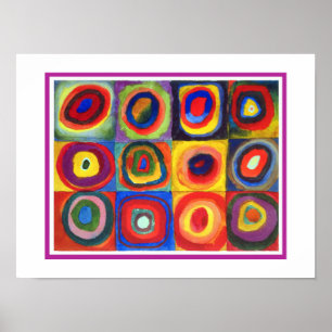Farbstudie von Wassily Kandinsky Poster
