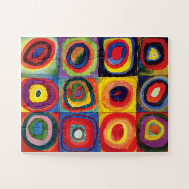 Farbstudie von Wassily Kandinsky Puzzle (Horizontal)