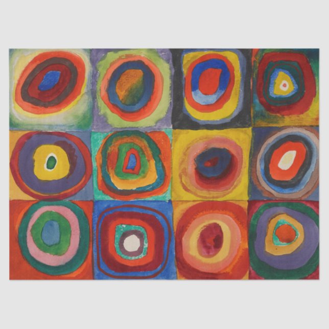 Farbstudie von Wassily Kandinsky Seidenpapier (Vorderseite)