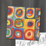 Farbstudie | Wassily Kandinsky Magnet<br><div class="desc">Kunstmalerei mit dem Titel Color Study,  Squares with Concentric Circles (1913) von der russischen Künstlerin Wassily Kandinsky. Original-Kunstwerk ist eine farbenfrohe abstrakte Studie mit Aquarell,  Gouache und Crison auf Papier. 

Verwenden Sie die Entwurfstools,  um einen benutzerdefinierten Text hinzuzufügen oder das Bild zu personalisieren.</div>