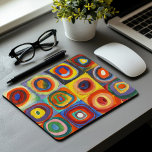 Farbstudie | Wassily Kandinsky Mousepad<br><div class="desc">Kunstmalerei mit dem Titel Color Study,  Squares with Concentric Circles (1913) von der russischen Künstlerin Wassily Kandinsky. Original-Kunstwerk ist eine farbenfrohe abstrakte Studie mit Aquarell,  Gouache und Crison auf Papier. Verwenden Sie die Entwurfstools,  um einen benutzerdefinierten Text hinzuzufügen oder das Bild zu personalisieren.</div>