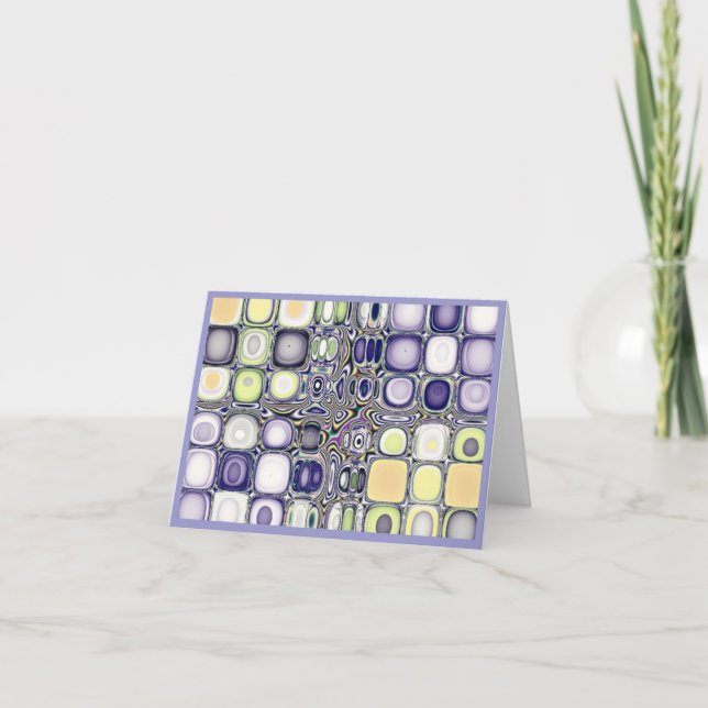 Farbstudien...Blue Agate Note Card Karte (Vorderseite)