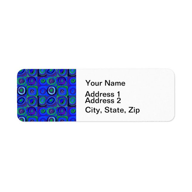 Farbstudien Quadrate Squares Blue Circles (Vorne)