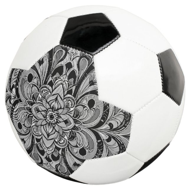 Farbsymphonie Mandala – Kräftige psychedelische Bl Fußball (Dreiviertel)