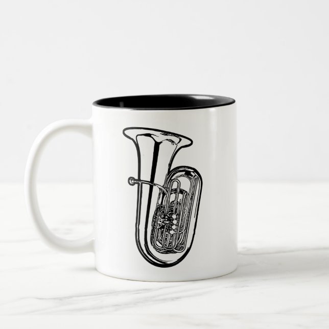 FarbTasse des Tuba-zwei Zweifarbige Tasse (Links)
