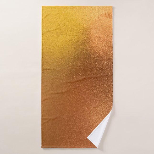 Farbtextur aus Gold oder Folie abstrakt, und Badehandtuch (Badehandtuch)