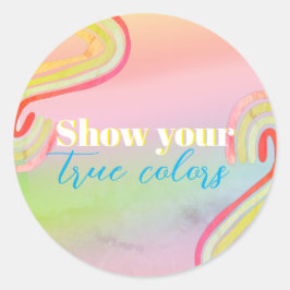 Farbthemengruppe Runder Aufkleber