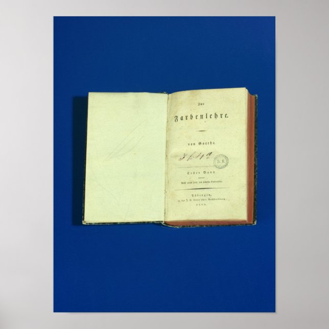Farbtheorie, 1810 poster (Vorne)