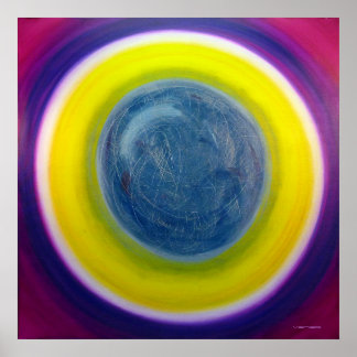 Farbtherapie Heilung Mandala Kunst Poster