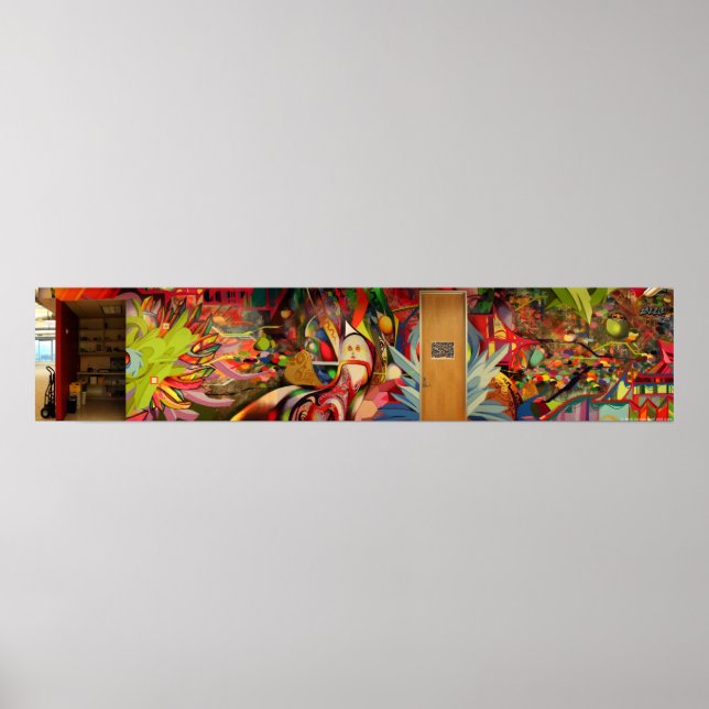 Farbtherapie Mural @ Zazzle Poster (Vorne)