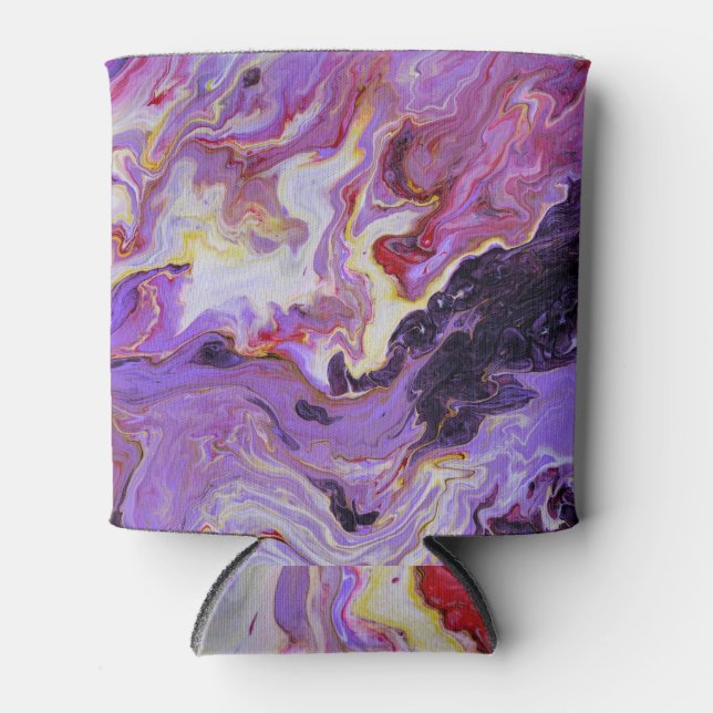 Farbton Acrylfarbe, abstrakt. Dosenkühler (Vorderseite)