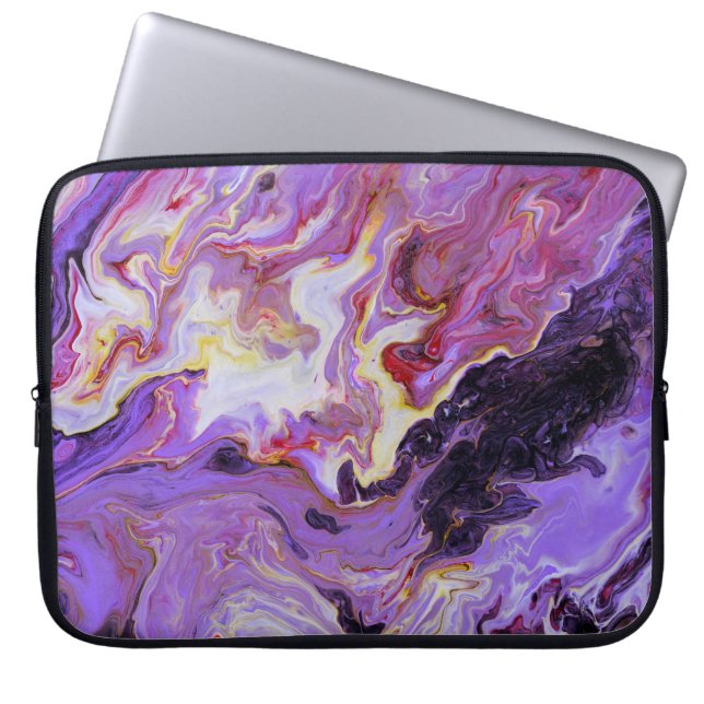 Farbton Acrylfarbe, abstrakt. Laptopschutzhülle (Vorderseite)