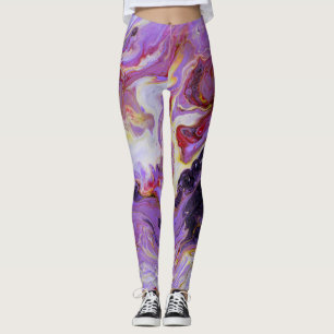 Farbton Acrylfarbe, abstrakt. Leggings