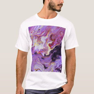 Farbton Acrylfarbe, abstrakt. T-Shirt