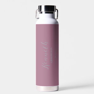 Farbton aus rosa Aluminium Moderner Monogram Bac Trinkflasche