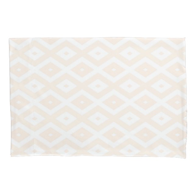 Farbton Beige und Weiß Kissenbezug (Vorderseite)