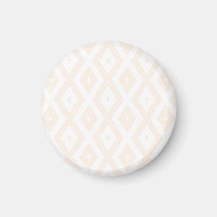 Farbton Beige und Weiß Magnet