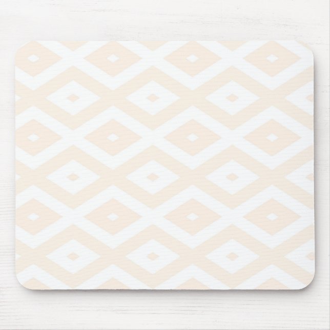Farbton Beige und Weiß Mousepad (Vorne)