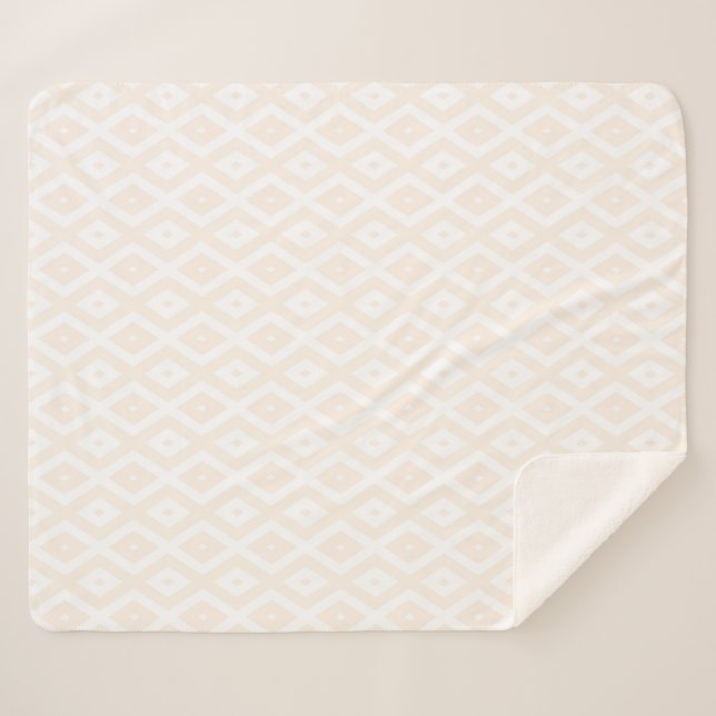 Farbton Beige und Weiß Sherpadecke (Vorderseite (Horizontal))
