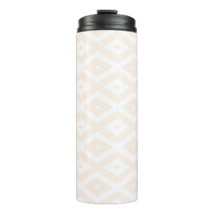 Farbton Beige und Weiß Thermosbecher
