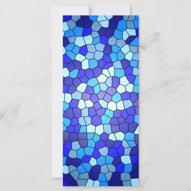 Farbtöne aus blau gestanztem Glas von Shirley Tayl (Vorderseite)