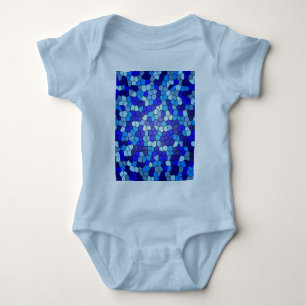 Farbtöne aus blau gestanztem Glas von Shirley Tayl Baby Strampler