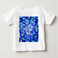 Farbtöne aus blau gestanztem Glas von Shirley Tayl