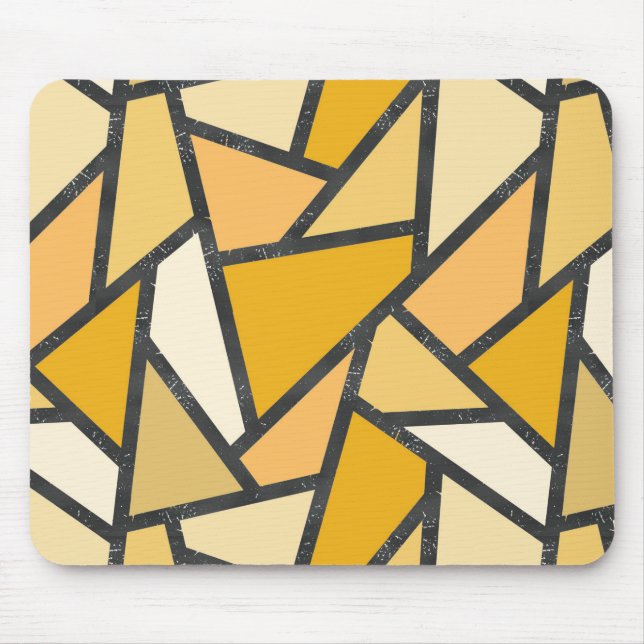 Farbtöne aus gelbem Glasmuster Mousepad (Vorne)