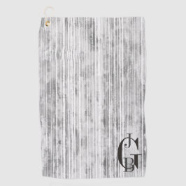 Farbtöne aus grauem Marmor und Streifen Golfhandtuch