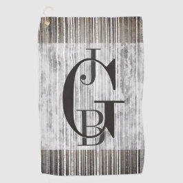 Farbtöne aus grauem Marmor und Streifen Golfhandtuch