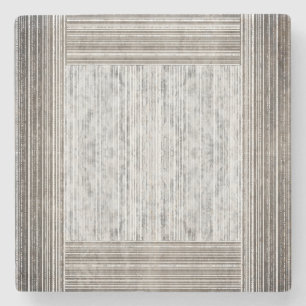 Farbtöne aus grauem Marmor und Streifen Steinuntersetzer