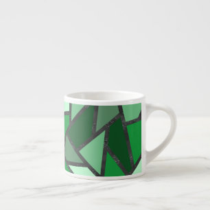 Farbtöne aus grün gefärbtem Glas Espressotasse