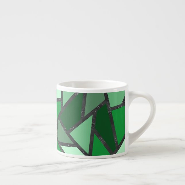 Farbtöne aus grün gefärbtem Glas Espressotasse (Rechts)