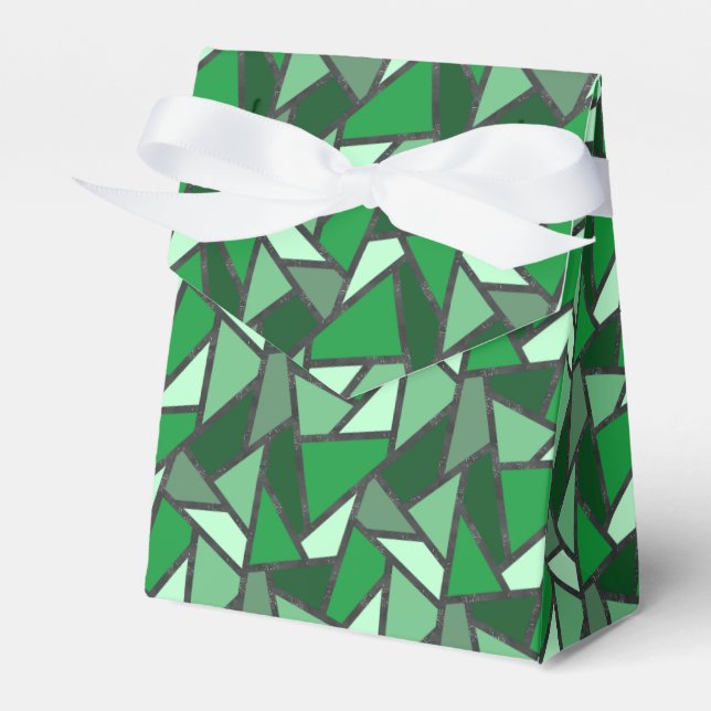 Farbtöne aus grün gefärbtem Glas Geschenkschachtel (Vorderseite)