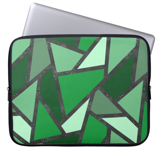 Farbtöne aus grün gefärbtem Glas Laptopschutzhülle (Vorderseite)