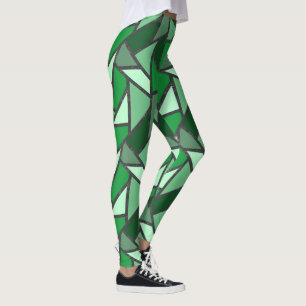 Farbtöne aus grün gefärbtem Glas Leggings
