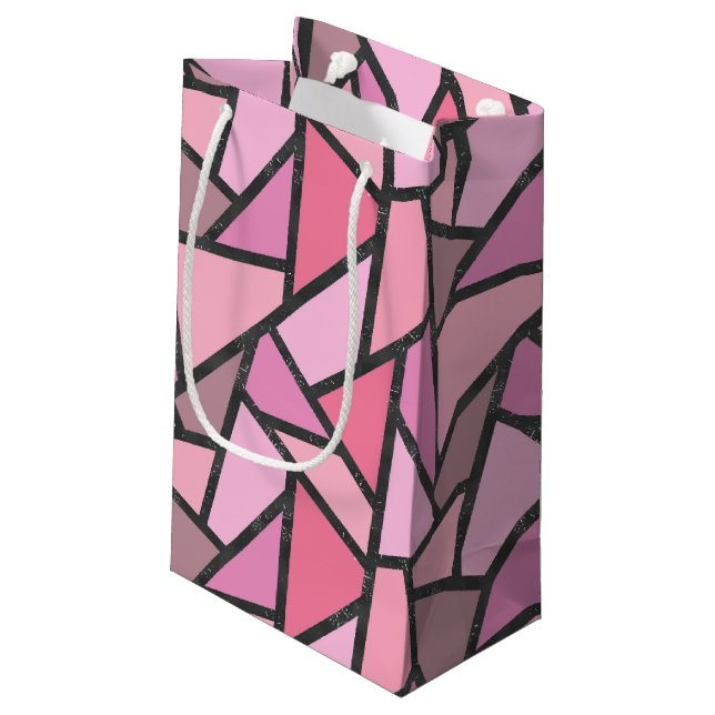 Farbtöne aus Korallenglas Kleine Geschenktüte (Rückseite Schrägansicht)