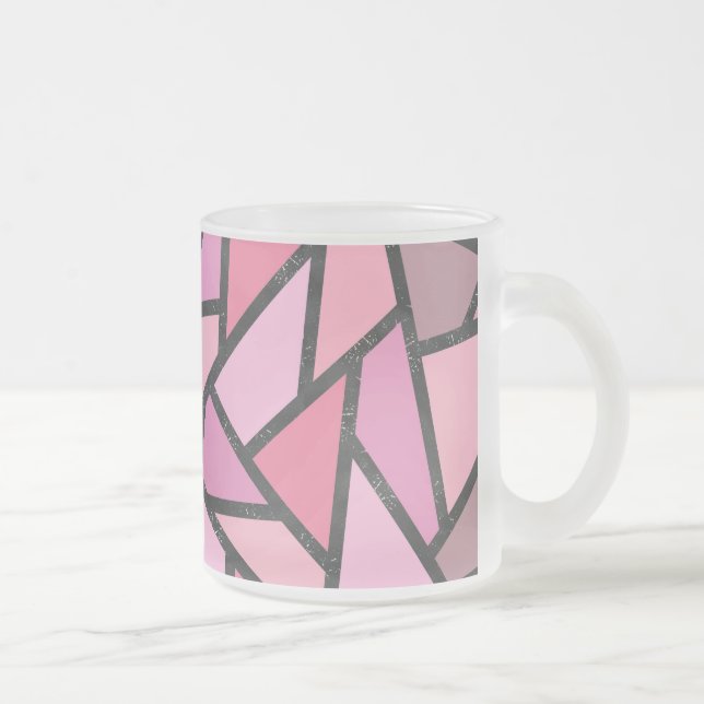 Farbtöne aus Korallenglas Mattglastasse (Rechts)