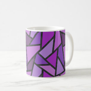 Farbtöne aus lila Glasmuster Kaffeetasse