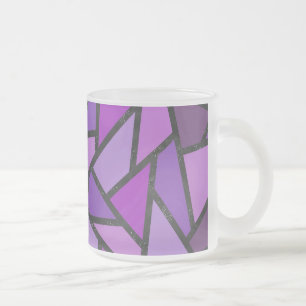 Farbtöne aus lila Glasmuster Mattglastasse