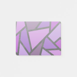 Farbtöne aus lila Glasmuster Post-it Klebezettel