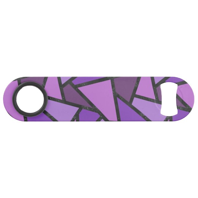 Farbtöne aus lila Glasmuster Speed Flaschenöffner (Vorderseite (Horizontal))