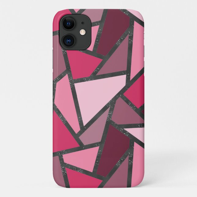Farbtöne aus rosa Farbglas Case-Mate iPhone Hülle (Rückseite)