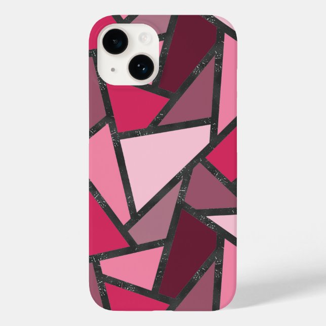 Farbtöne aus rosa Farbglas Case-Mate iPhone Hülle (Rückseite)