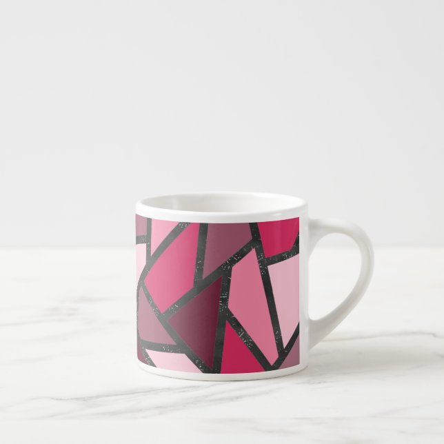 Farbtöne aus rosa Farbglas Espressotasse (Rechts)