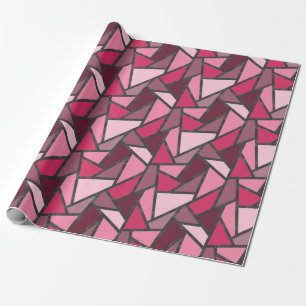 Farbtöne aus rosa Farbglas Geschenkpapier